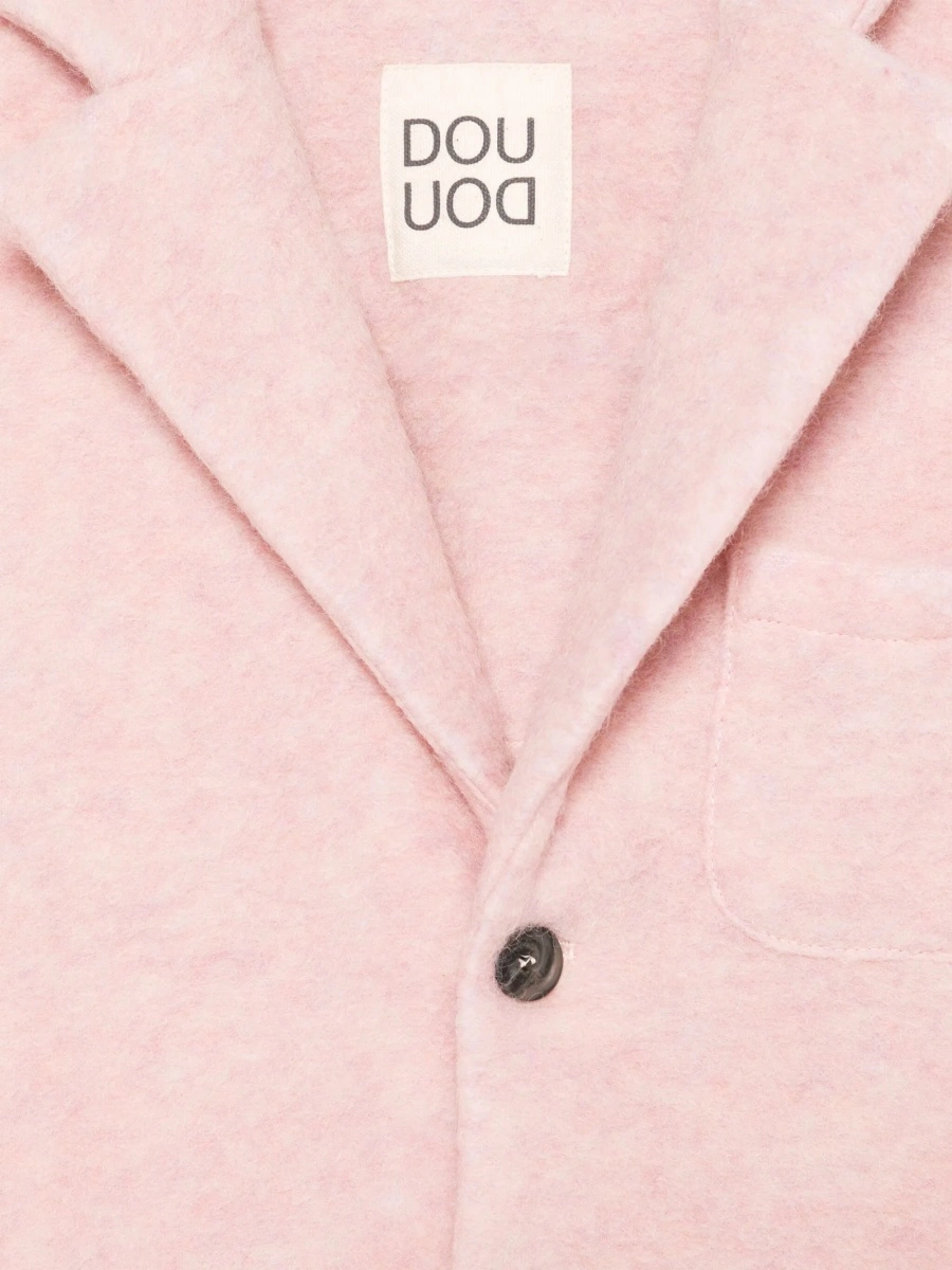 Sacou Dou-Uod roz din lana si polyester - Img 3
