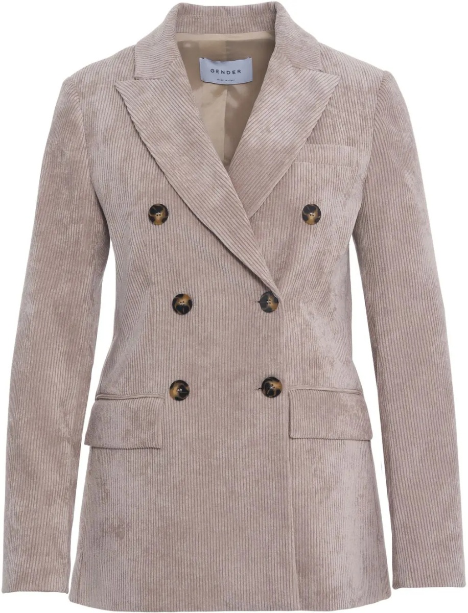 Sacou Double-breasted corduroy blazer - Img 2