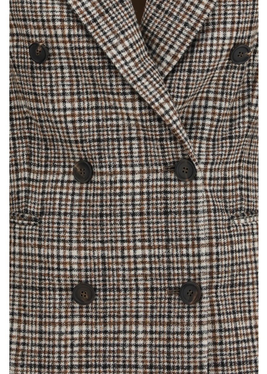 Sacou Double-breasted Jacket in alpaca and wool blend - Img 3
