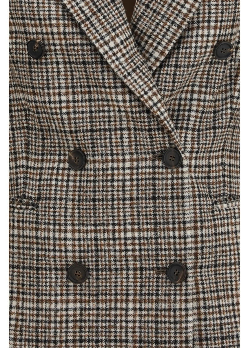 Sacou Double-breasted Jacket in alpaca and wool blend - Img 3