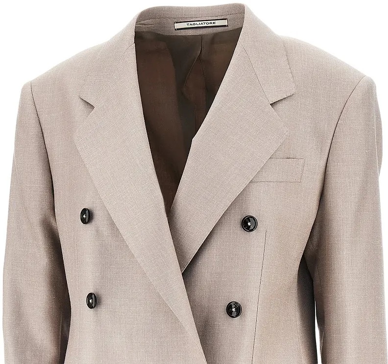 Sacou Double-breasted twill jacket - Img 2