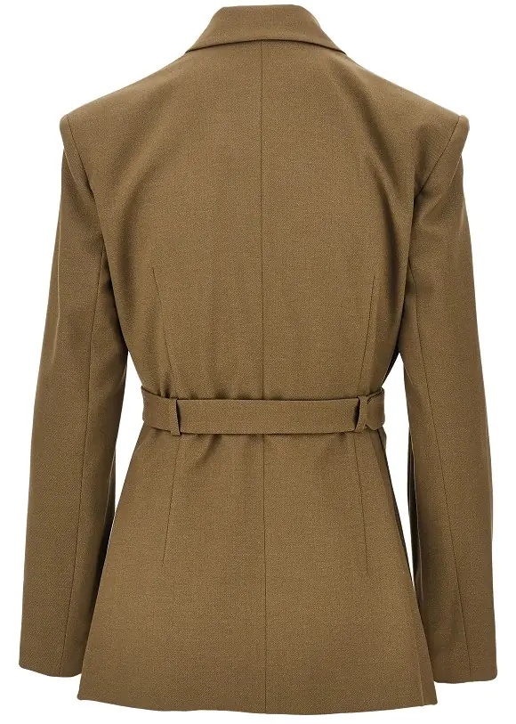 Sacou Gabardine jacket with belt - Img 3