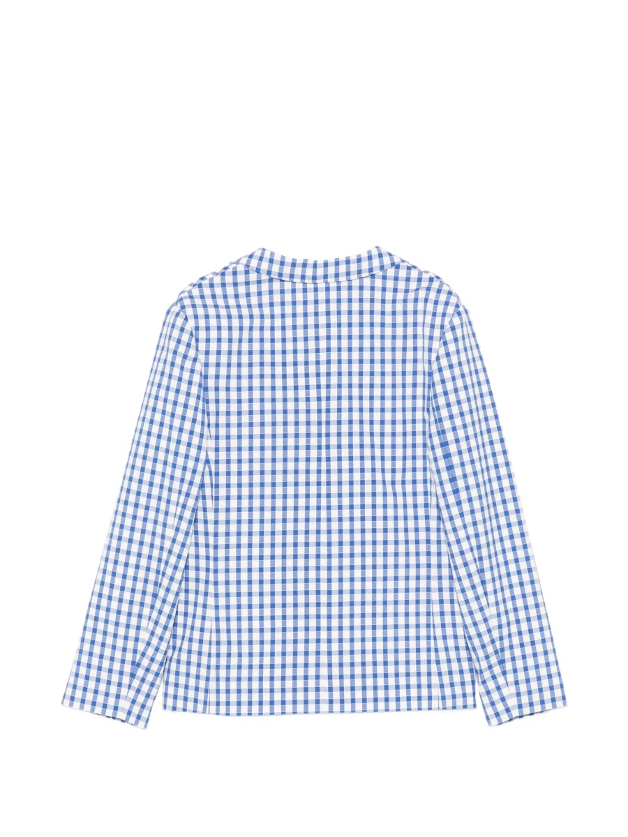 Sacou Gucci albastru din polyester si bumbac - Img 2