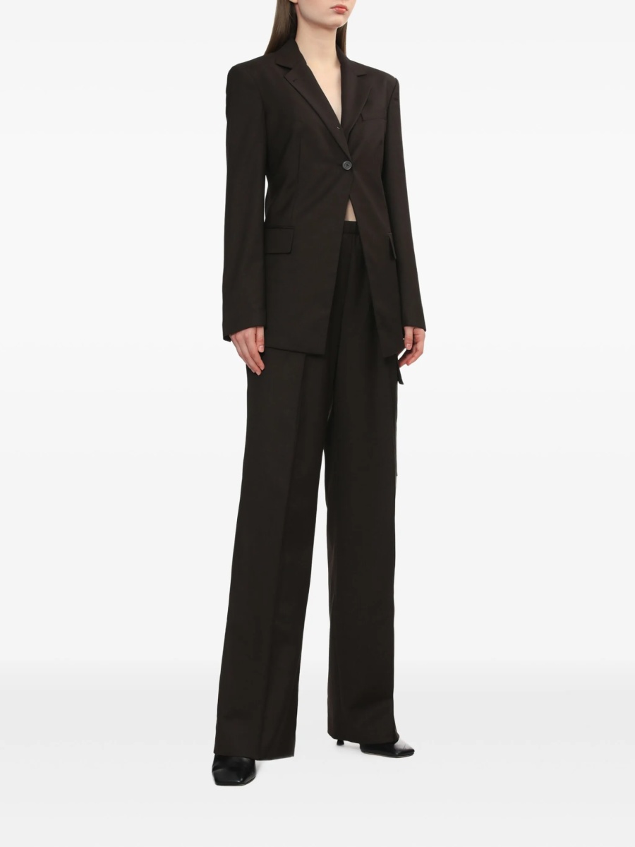 Sacou HELMUT LANG maro din polyester si lana - Img 2