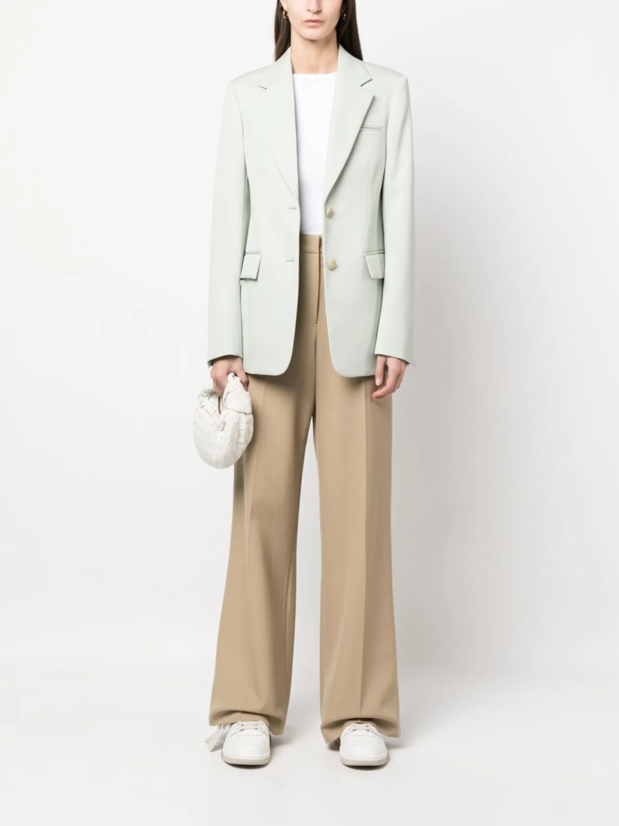 Sacou Lanvin verde din lana si corn - Img 2