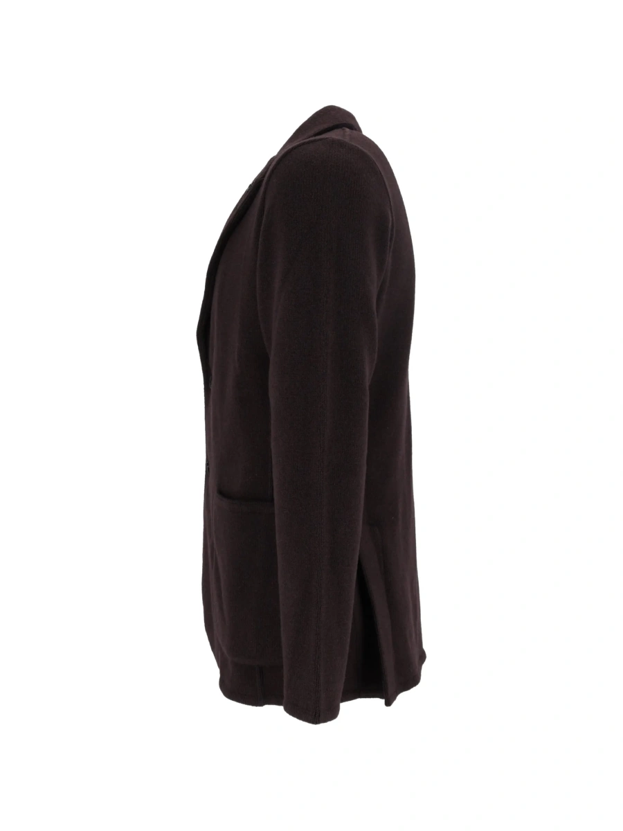 Sacou Lardini maro din casmir si lana - Img 2