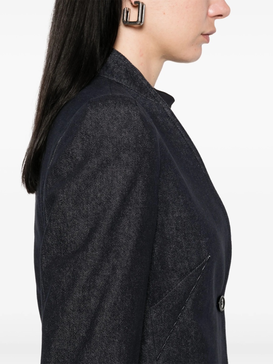 Sacou Max Mara albastru din bumbac - Img 5