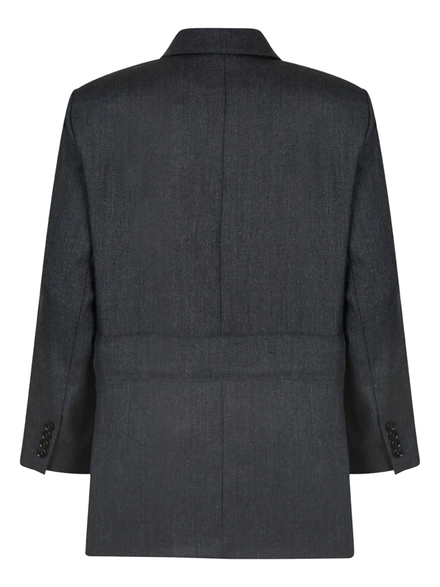 Sacou Max Mara gri din lana - Img 2
