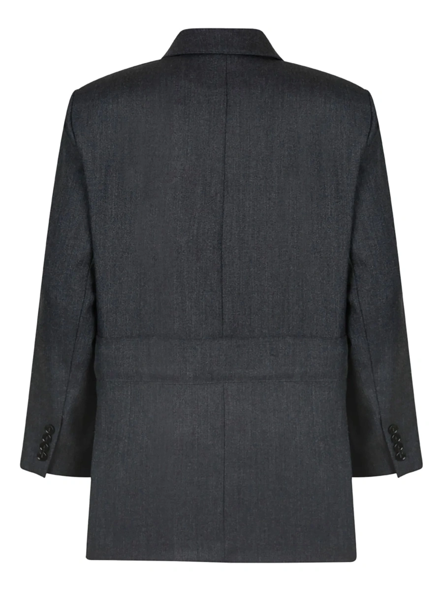 Sacou Max Mara gri din lana - Img 2