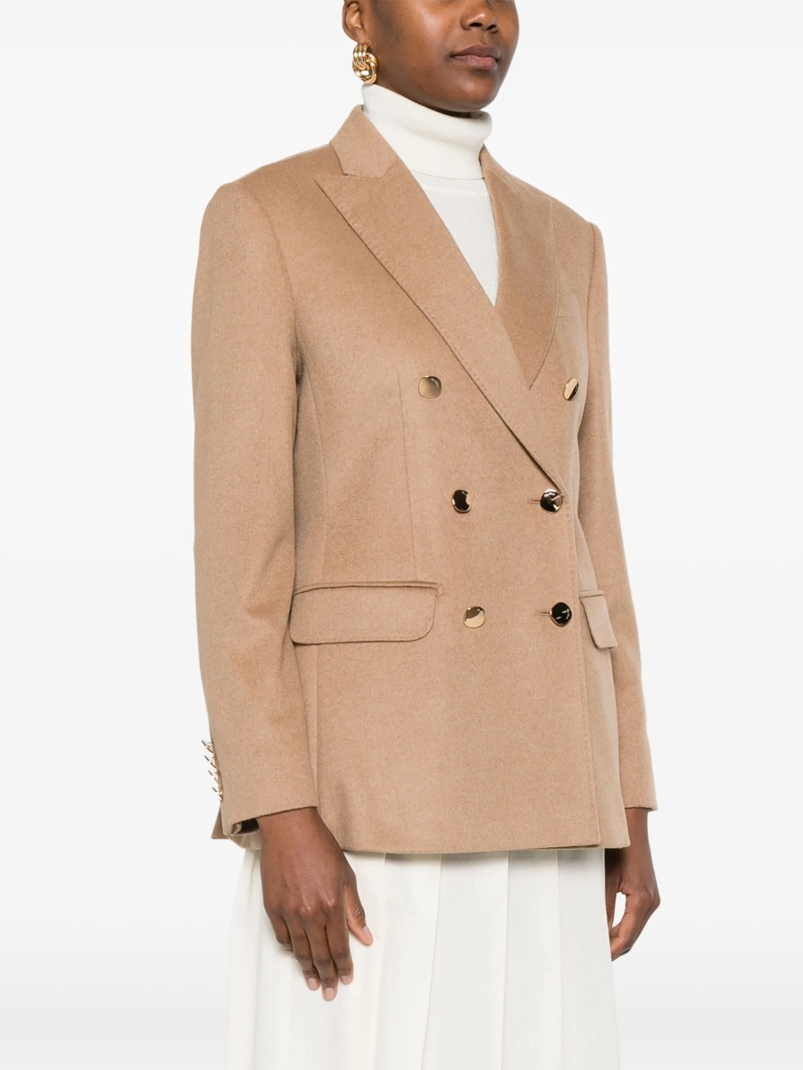 Sacou Max Mara neutru din blana - Img 3
