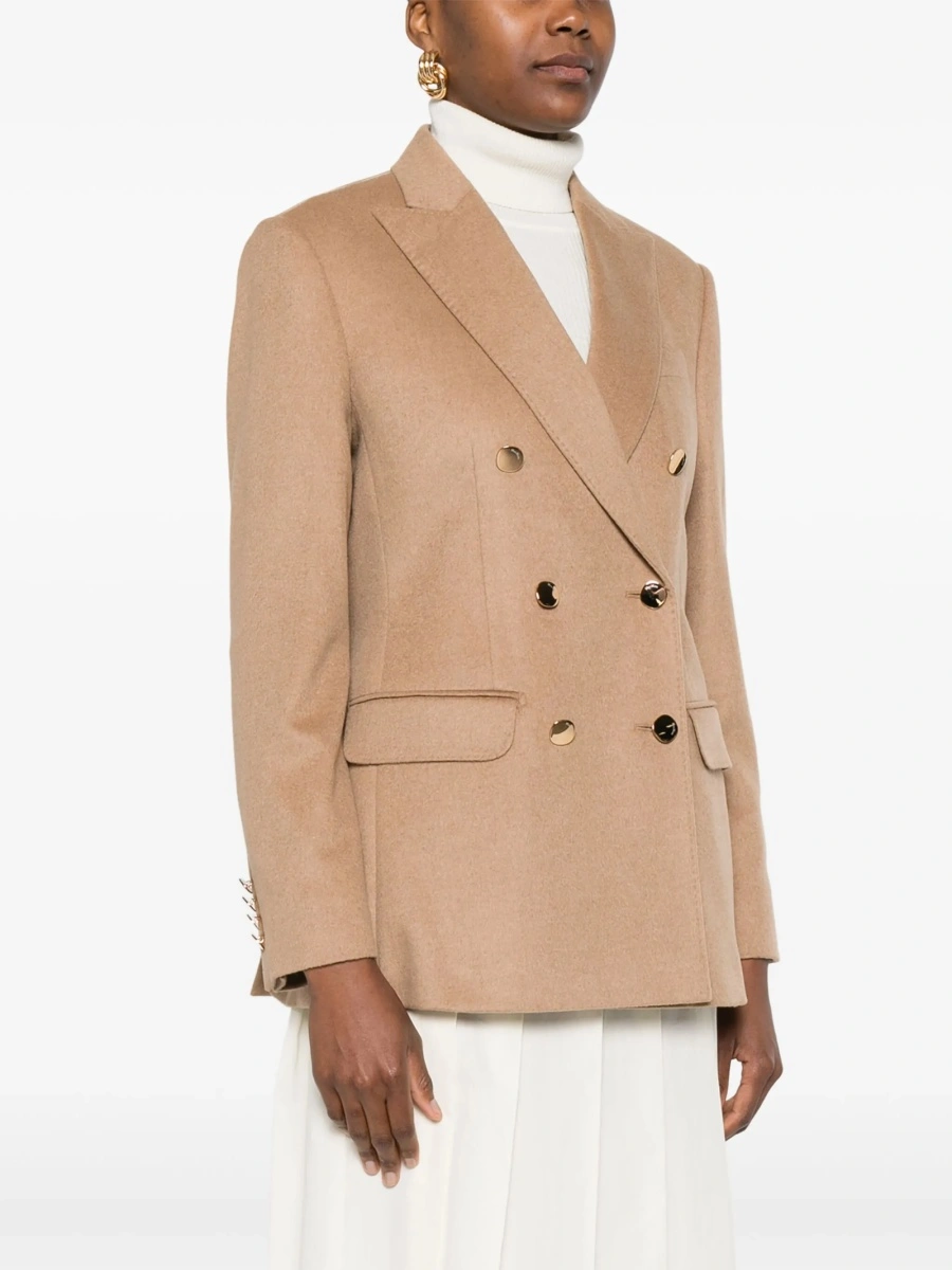 Sacou Max Mara neutru din blana - Img 3