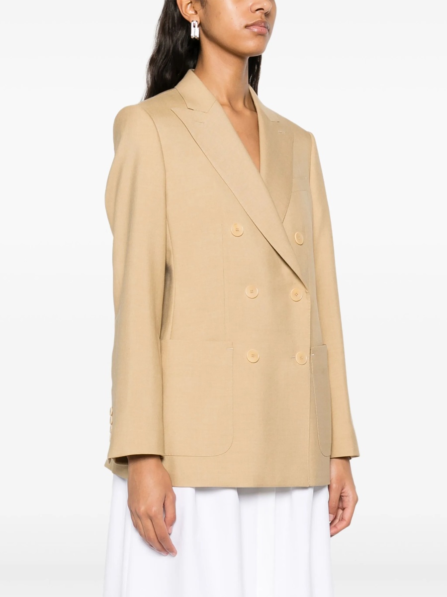 Sacou Max Mara neutru din mohair si lana - Img 3
