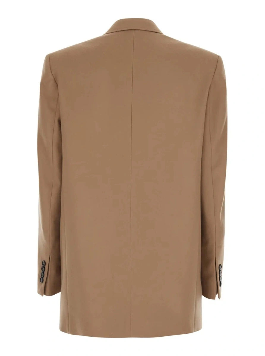 Sacou MaxMara Studio bej din lana - Img 2