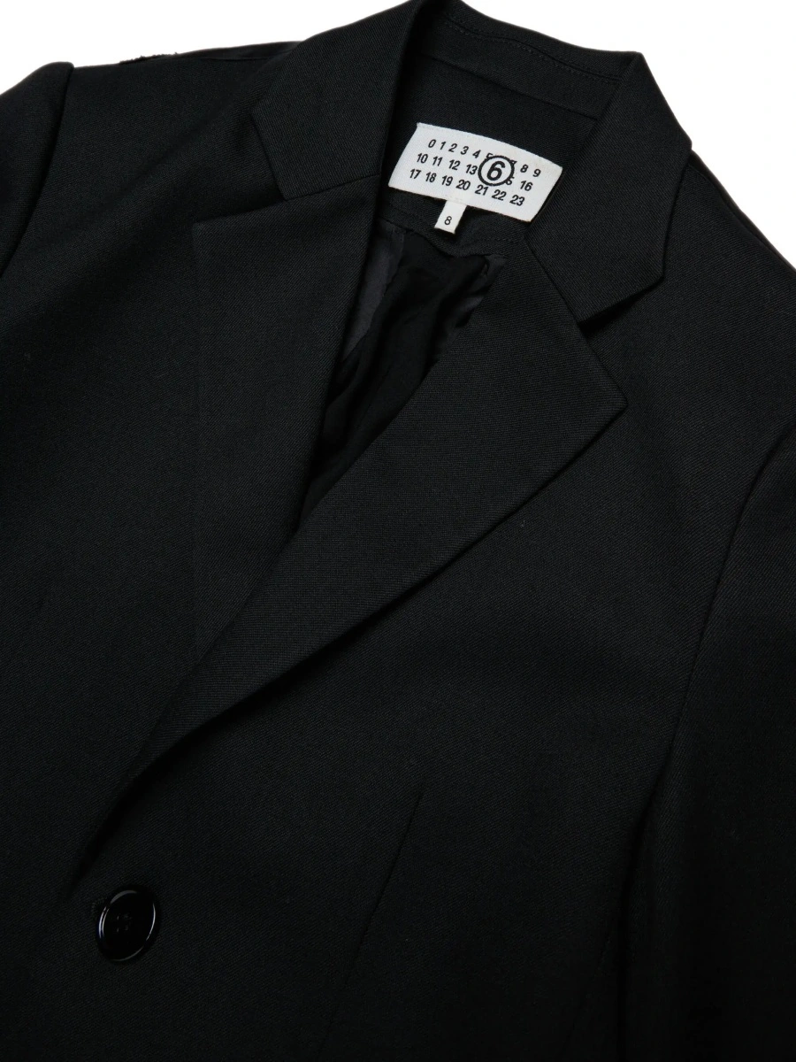 Sacou MM6 MAISON MARGIELA KIDS negru din lana - Img 5