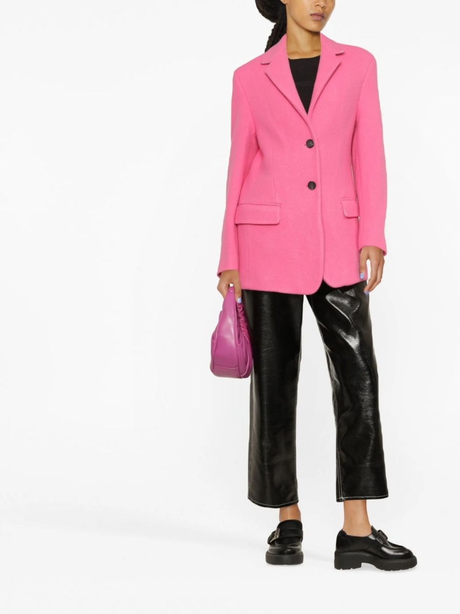 Sacou MSGM roz din lana si poliamida - Img 2