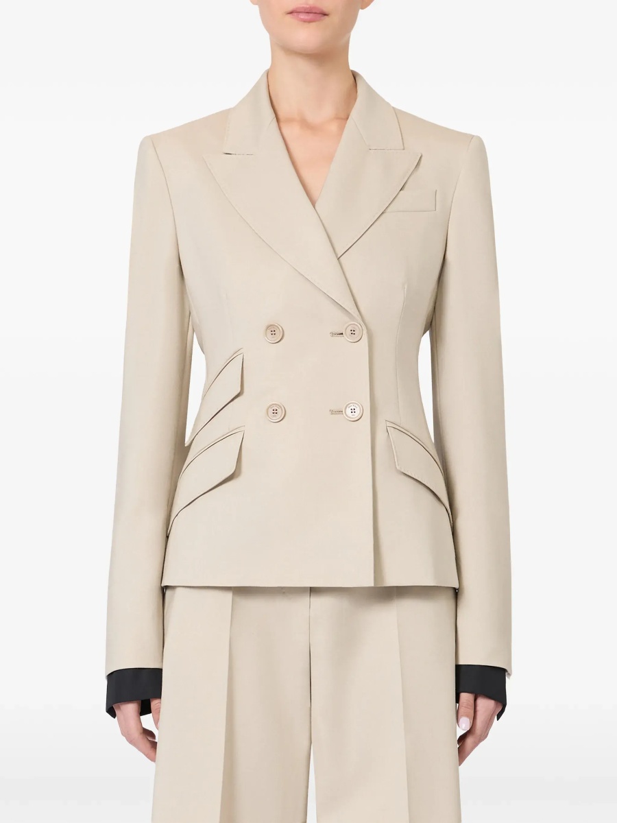 Sacou Placido double-breasted Blazer in wool, mohair, and silk - Img 4