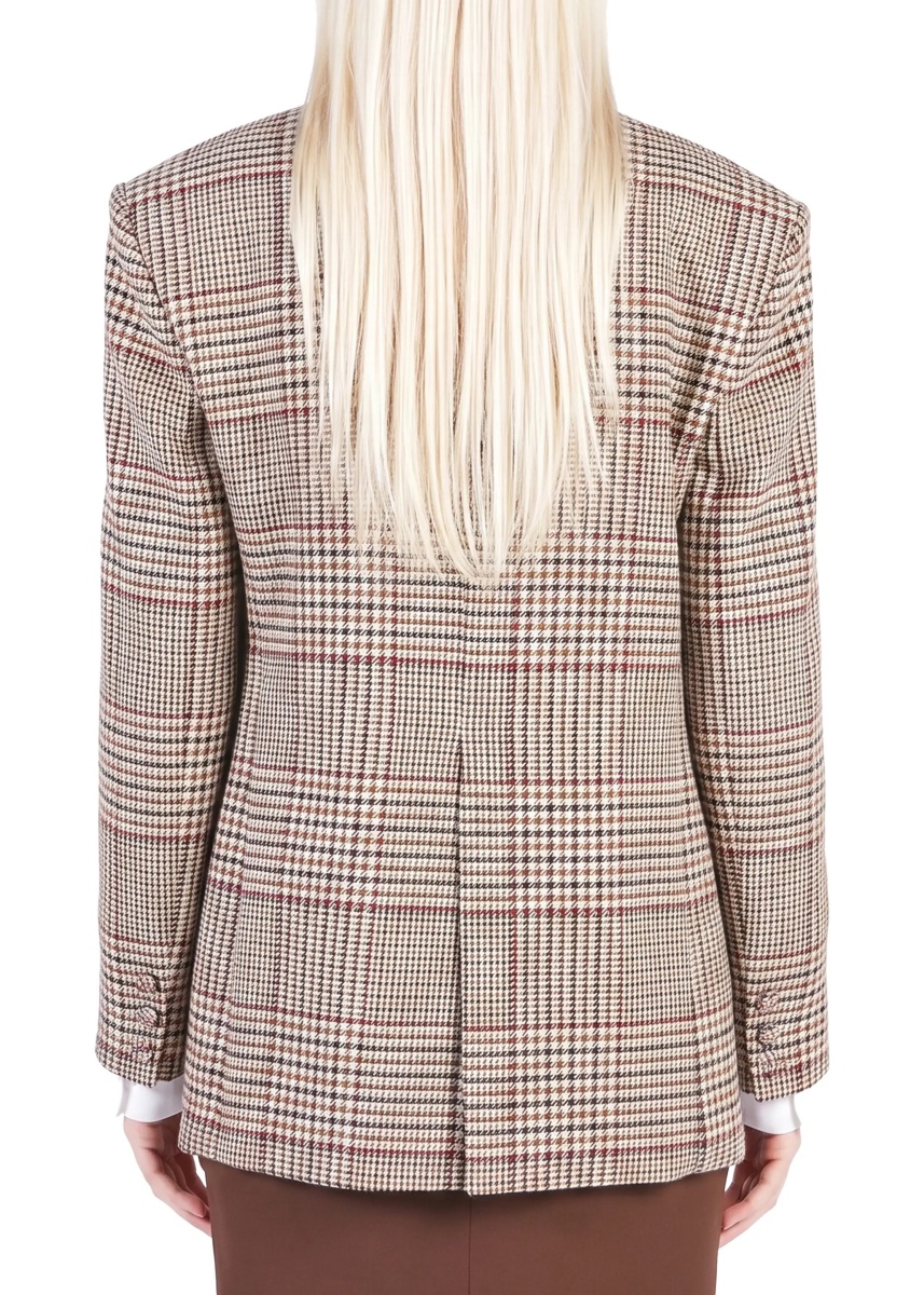 Sacou Prince Of Wales Check Over Blazer - Img 3