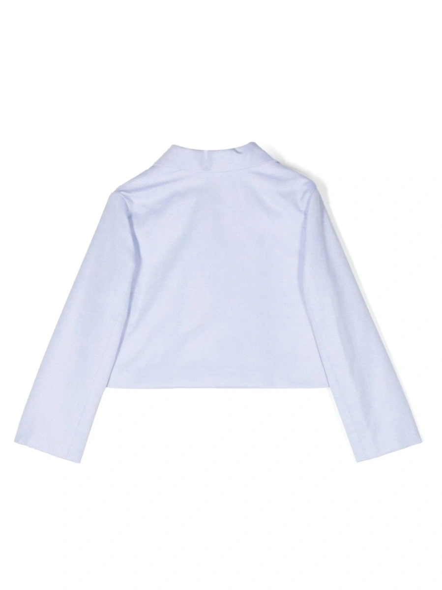 Sacou SIMONETTA albastru din bumbac - Img 2