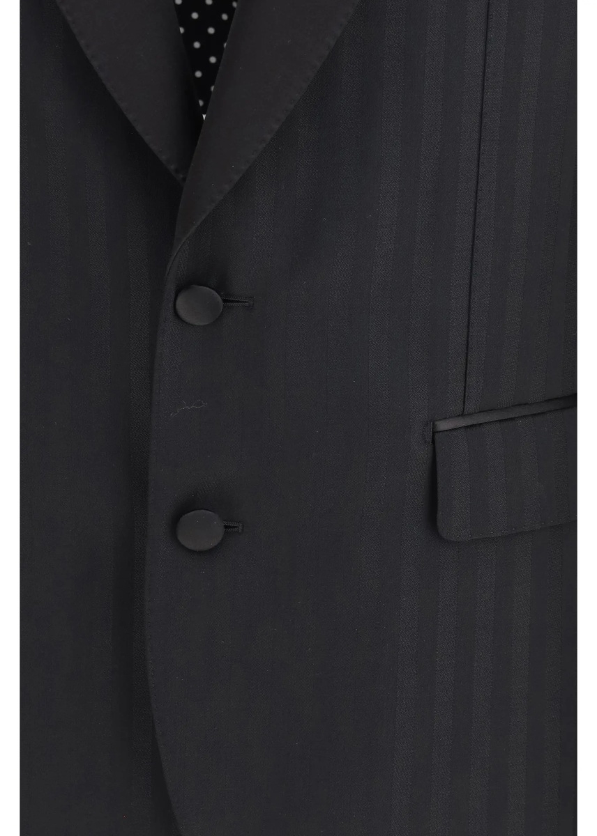 Sacou Striped peak-lapel Blazer - Img 3