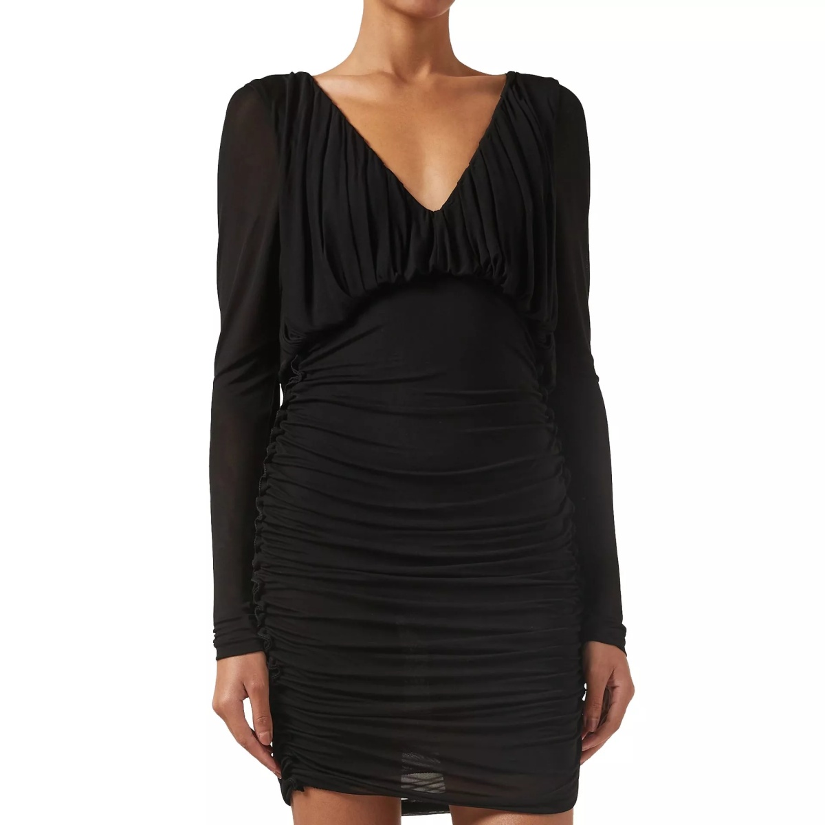 Saint Laurent Mini Draped Dress - Img 2