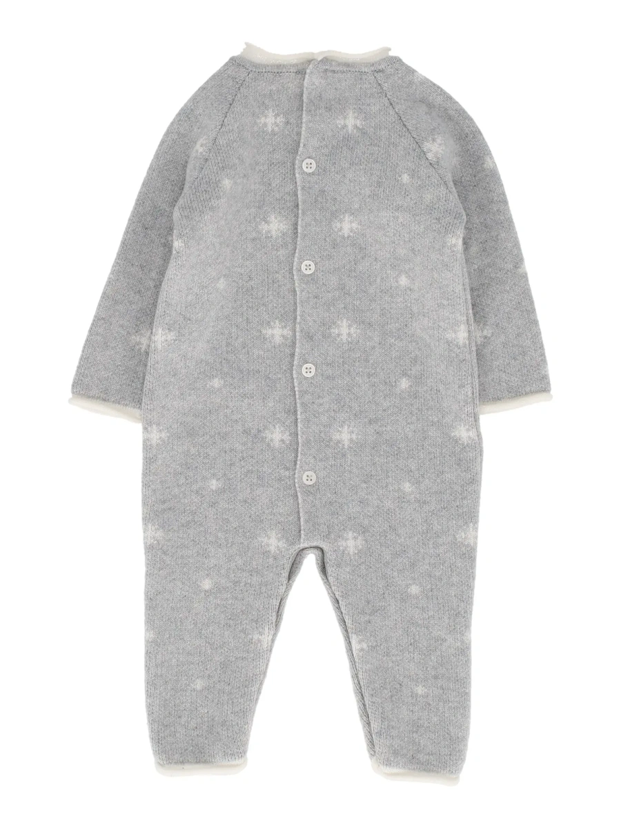 Salopete KNIT NEWBORN ROMPER "NEVE" - Img 2