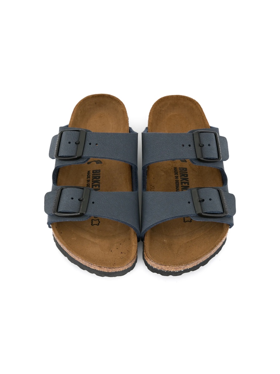 Sandale Birkenstock albastre din material textil - Img 3