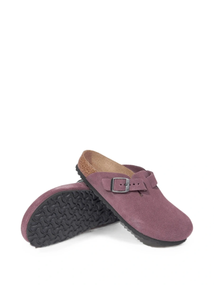 Sandale Birkenstock violet din piele intoarsa - Img 2
