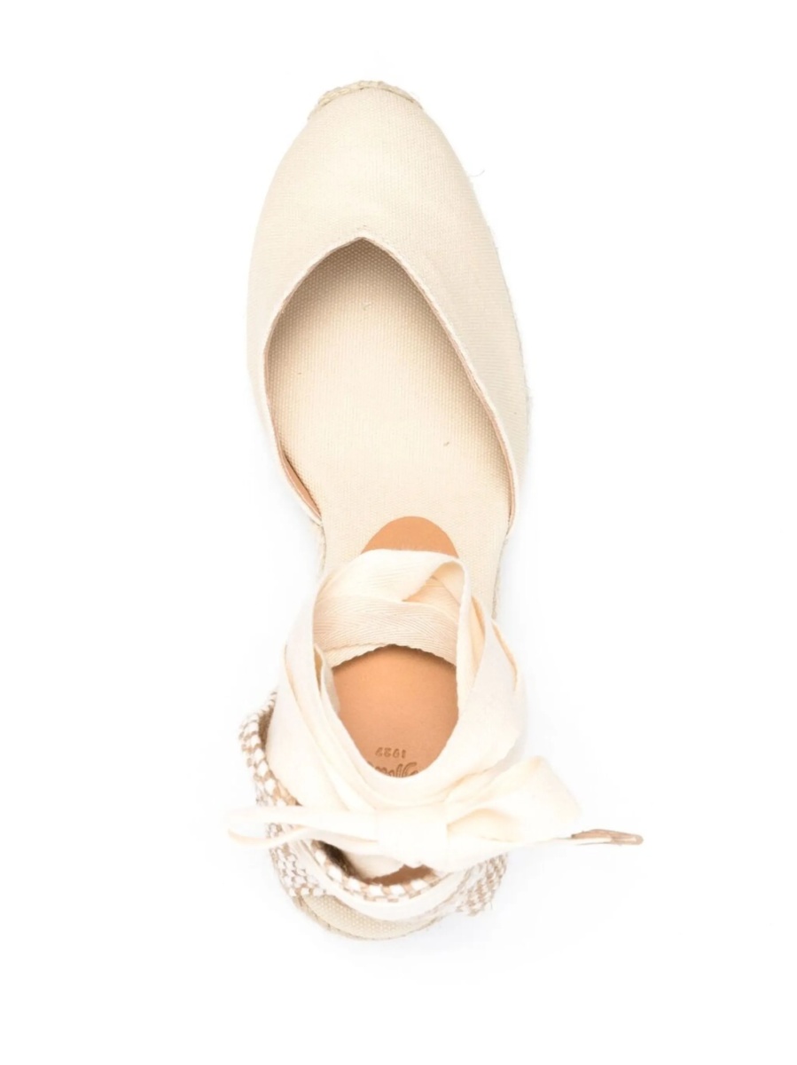 Sandale CASTAÑER neutre din rafie si material textil - Img 4