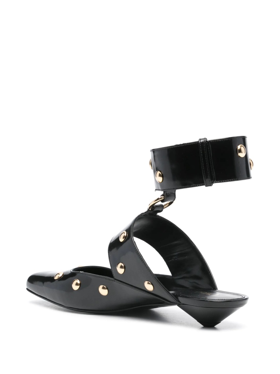 Sandale Chloe negre din piele - Img 3