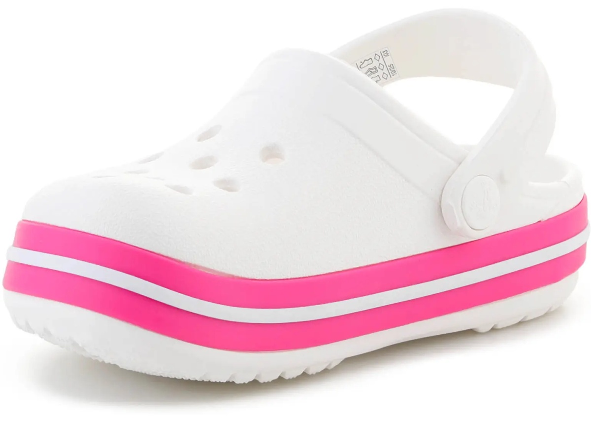 Sandale CROCBAND KIDS CLOG T WHITE/PINK CRUSH - Img 3