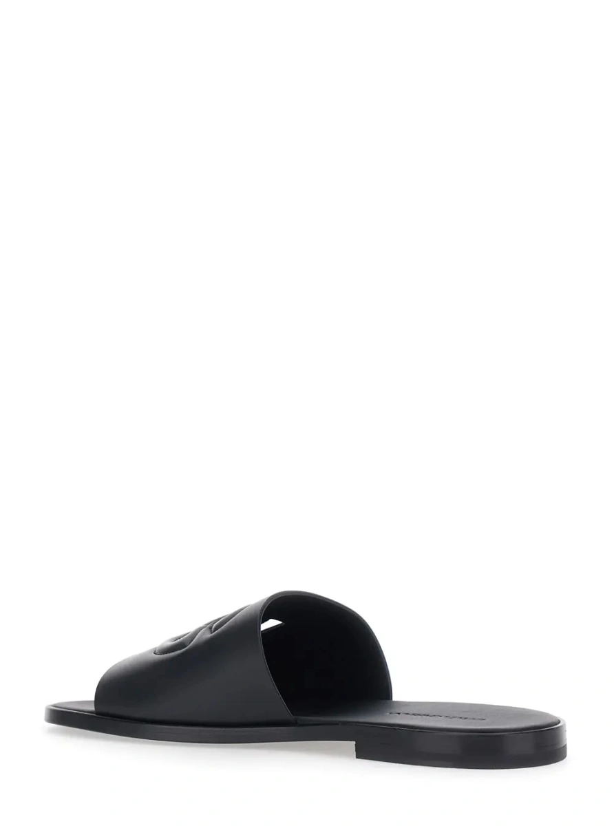 Sandale Dolce &amp; Gabbana negre din piele - Img 3