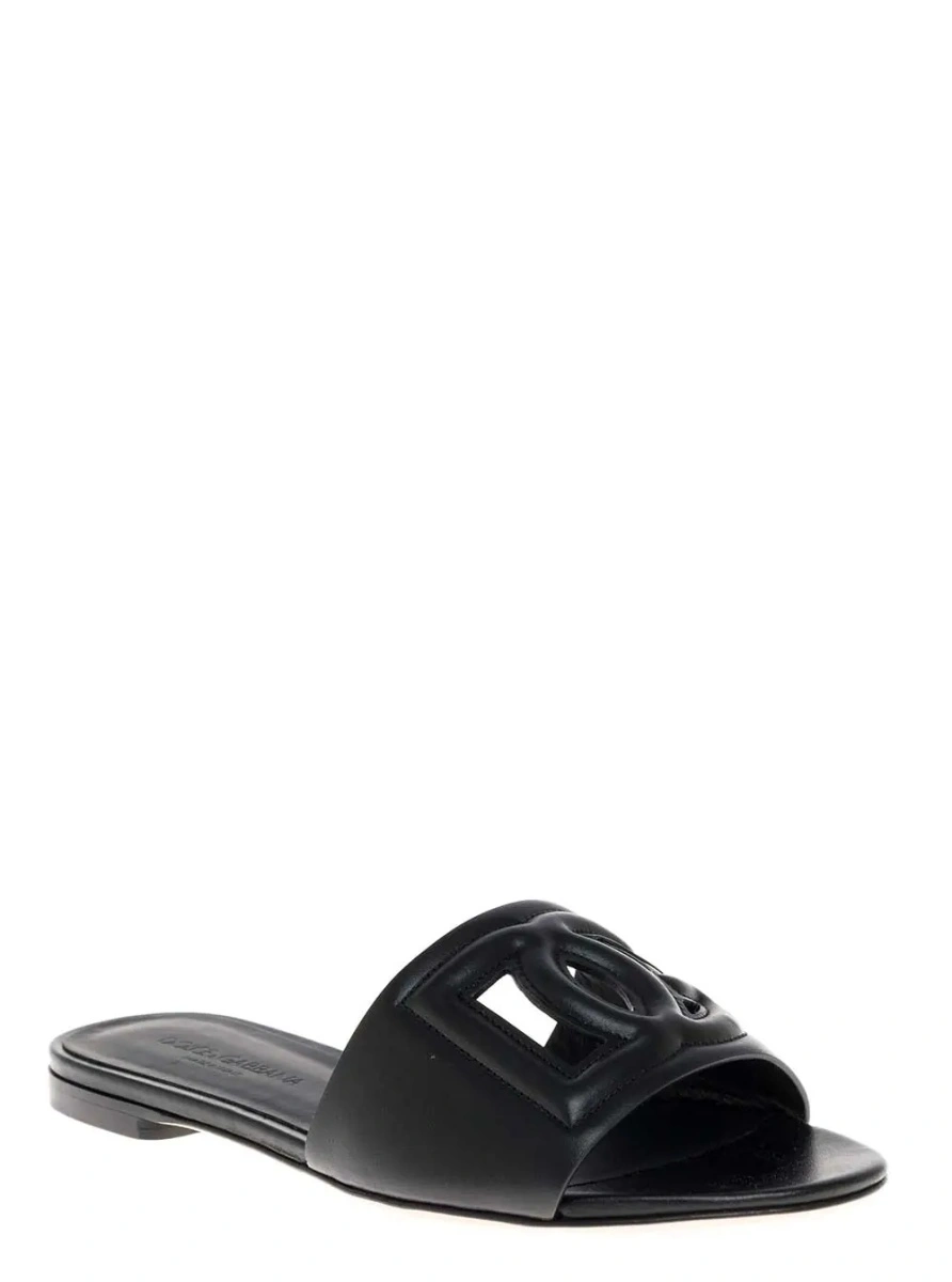 Sandale Dolce &amp; Gabbana negre din piele - Img 2