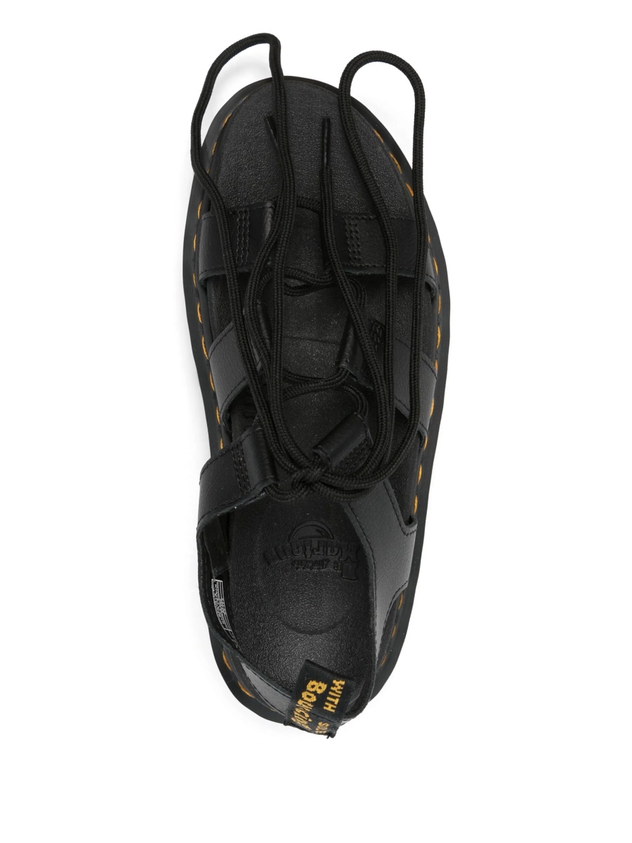 Sandale Dr. Martens negre din piele - Img 4