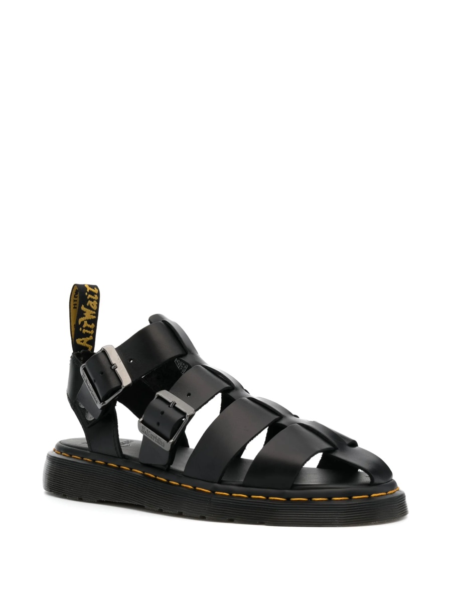Sandale Dr. Martens negre din piele - Img 2
