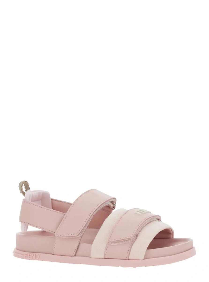 Sandale Fendi roz din piele - Img 2