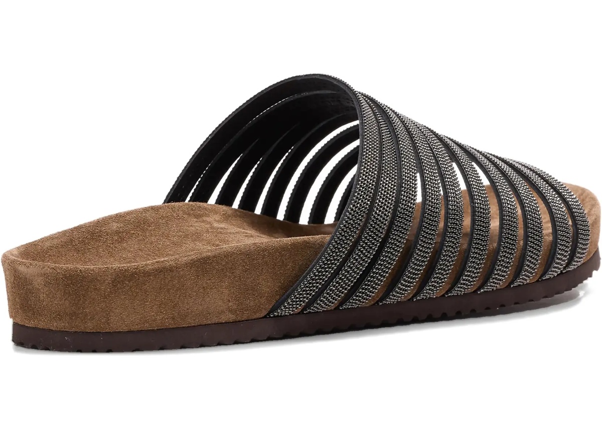 Sandale Lace-up Slides with monili embellishment - Img 6