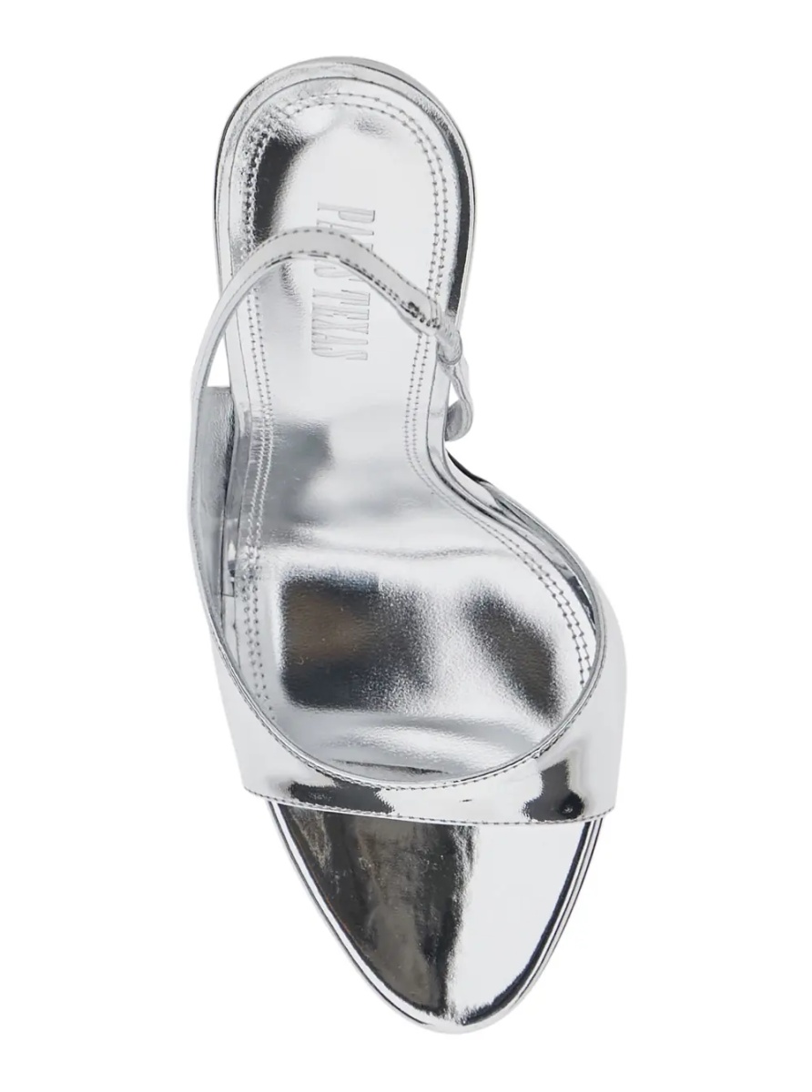 Sandale LIDIA SLINGBACK Metallic Leather Heels for Women - Img 3