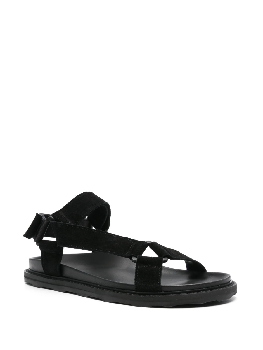 Sandale Moschino negre din piele intoarsa - Img 2