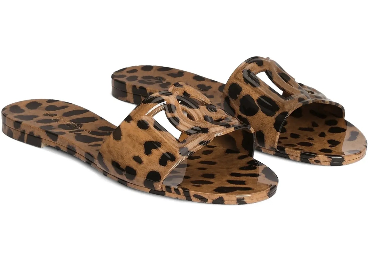 Sandale Rubber Sandals with leopard print - Img 5