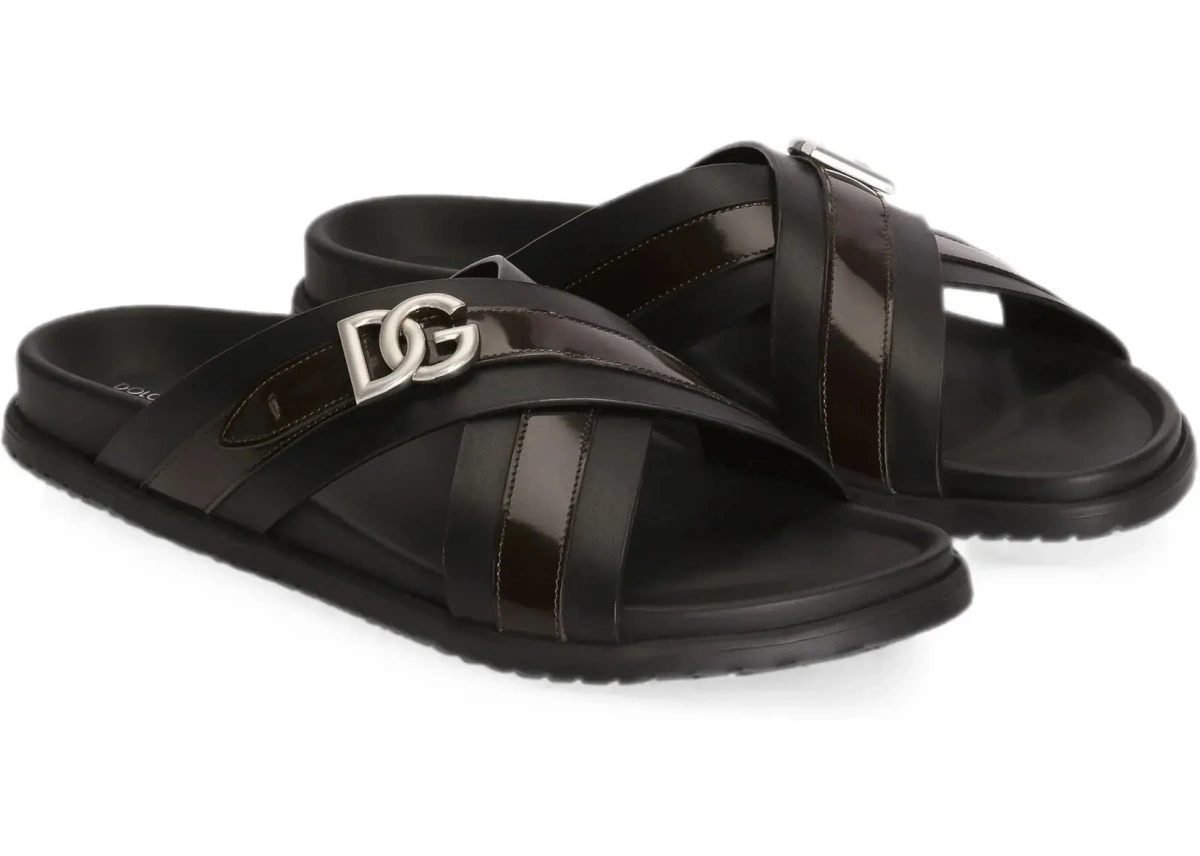 Sandale Smooth calf leather Slide Sandals - Img 6