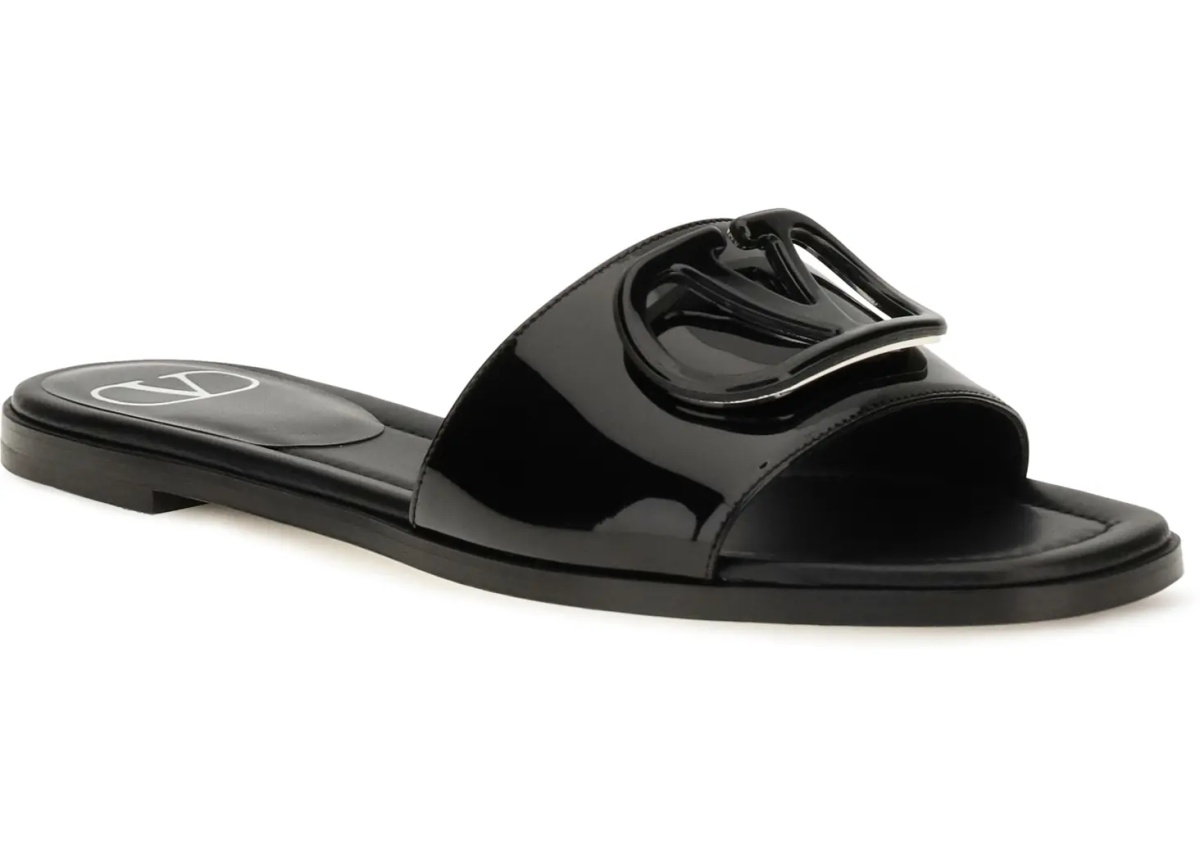 Sandale VLogo patent leather Slide Sandals - Img 2