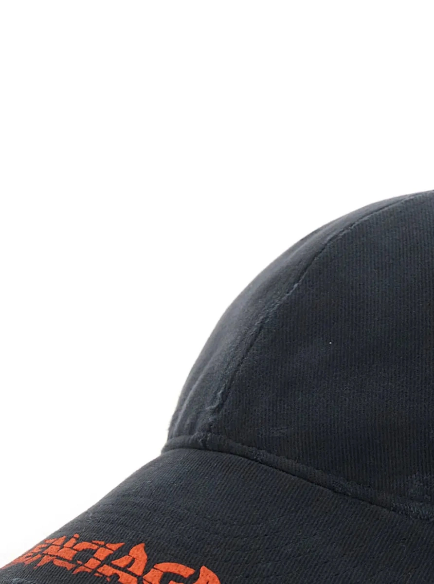 Sapca Balenciaga neagra din bumbac - Img 3