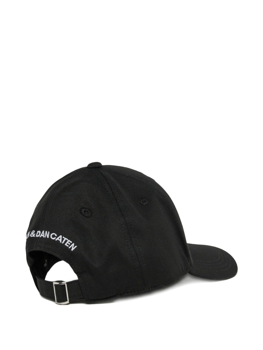 Sapca DSQUARED2 neagra din bumbac - Img 2