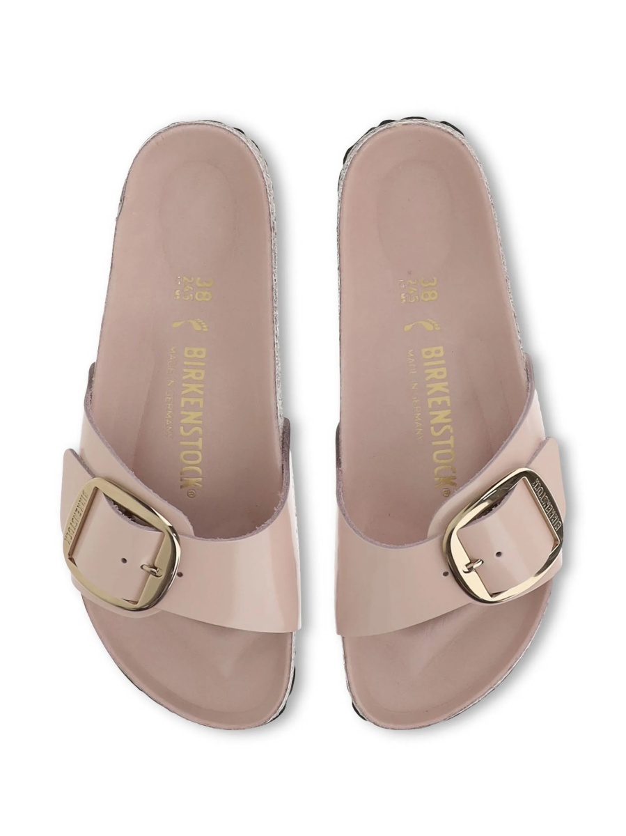 Slapi Birkenstock roz din piele - Img 4
