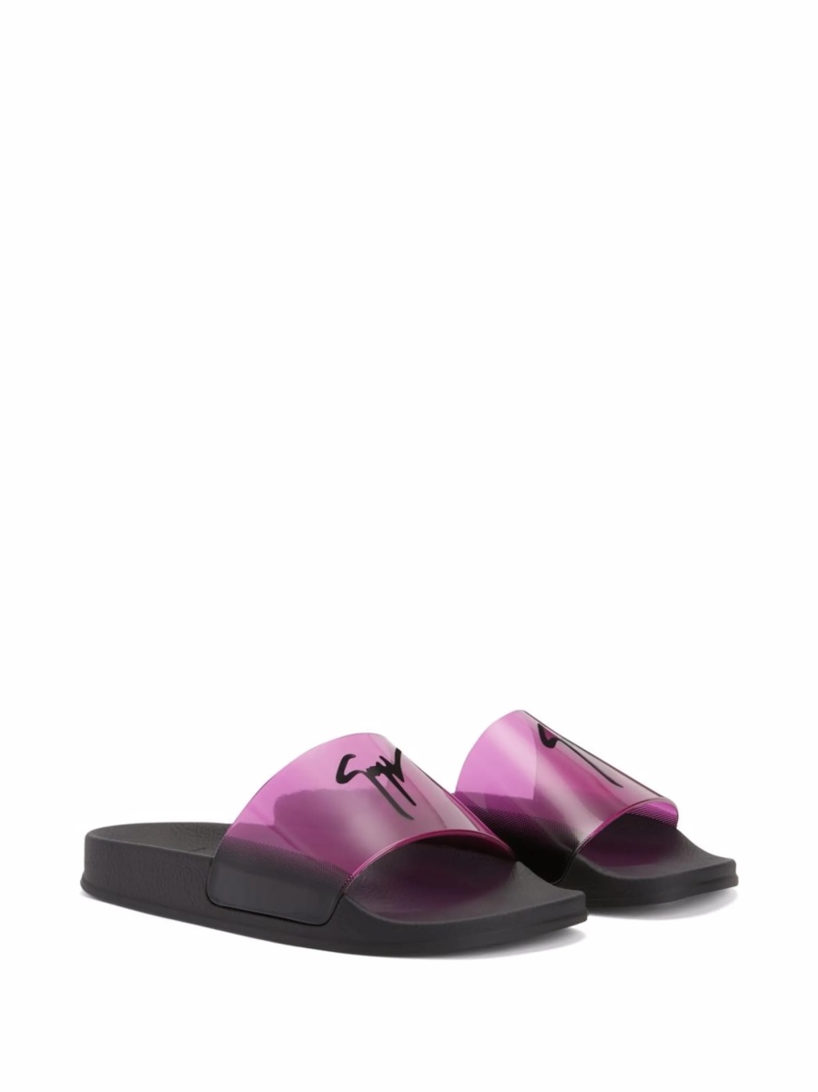 Slapi Giuseppe Zanotti Brett roz din pvc - Img 2