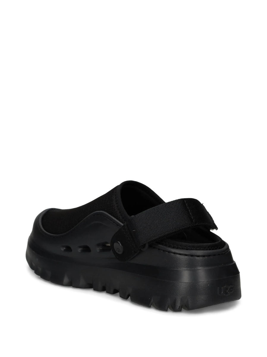 Slapi UGG negri din poliuretan si polyester - Img 3