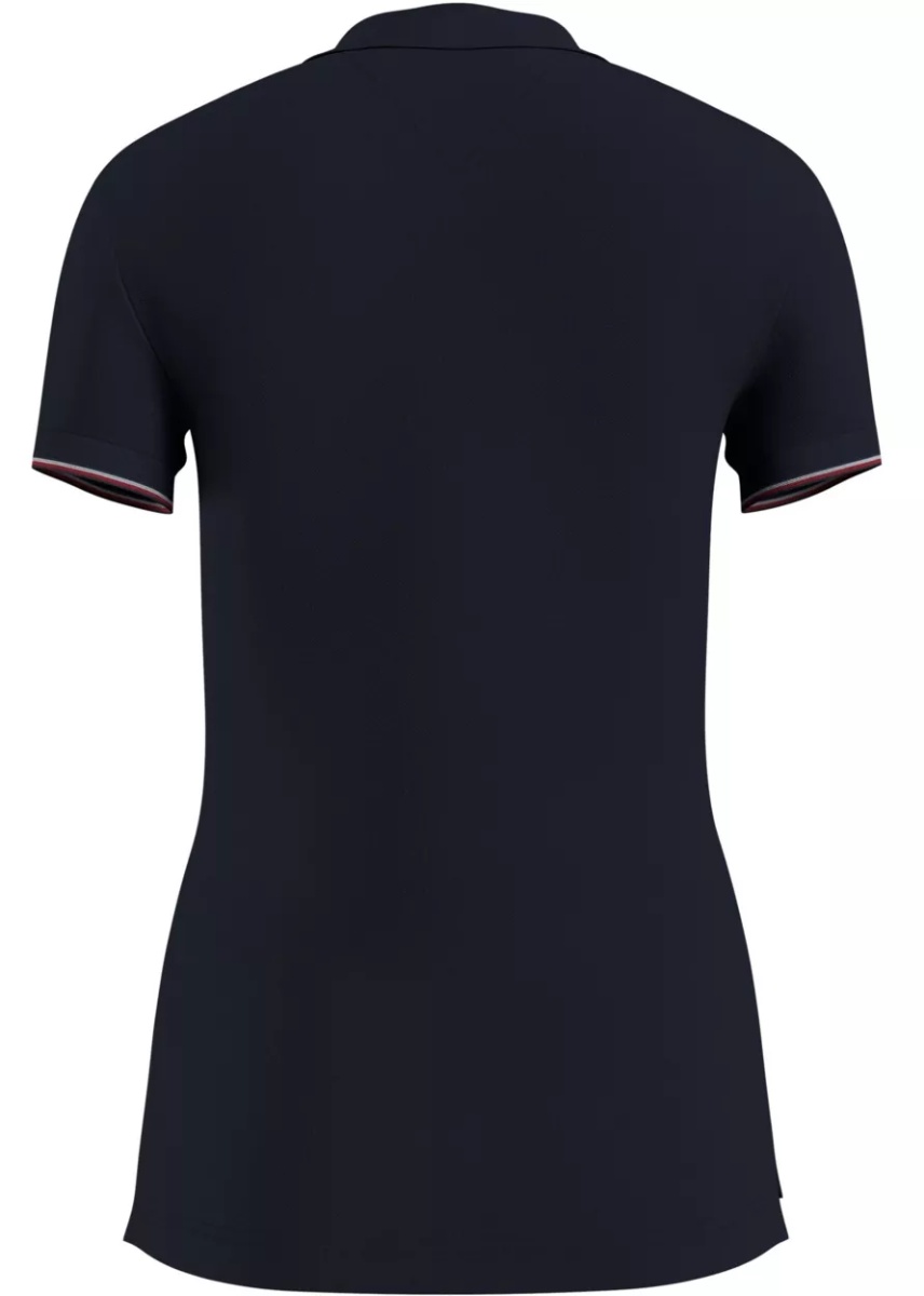 Slim Open-neck Polo WW0WW32556DW5 - Img 2