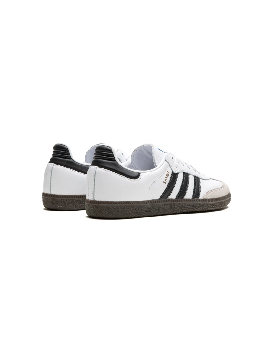 Sneakers adidas Originals albi din piele si piele intoarsa - Img 4