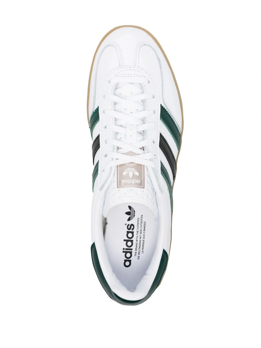 Sneakers adidas Originals albi din piele - Img 4