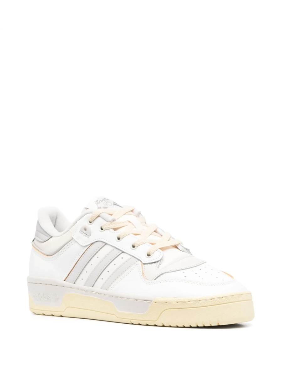 Sneakers adidas Originals albi din piele - Img 2